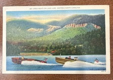 Speed boats on Lake Lure Western NC Postcards unused 51700
