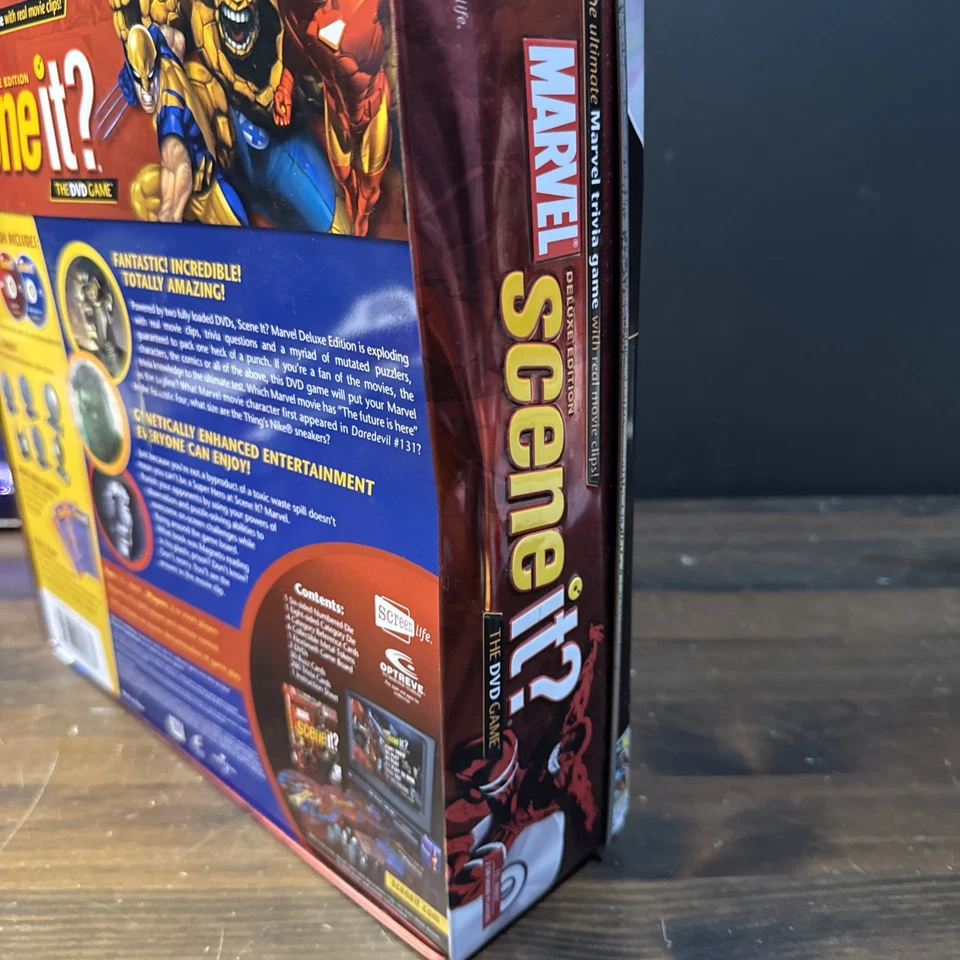 Marvel Deluxe Edition Scene It DVD Trivia Board Game READ - Image 3 of 4