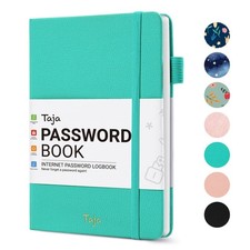 Password Keeper Book with Alphabetical Tabs, Small Password Books for Seniors