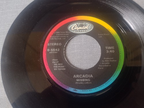 Arcadia (Duran Duran) Goodbye Is Forever / Missing Capitol 5542 7" 45 Single - Foto 11 di 13
