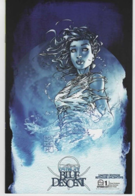 FATHOM BLUE DESCENT #1C MICHAEL TURNER RETAILER INCENTIVE EDITION NM