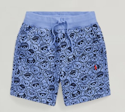 Polo Ralph Lauren Boys Big Polo Bear Fleece Shorts Size 3T NWT Free 
