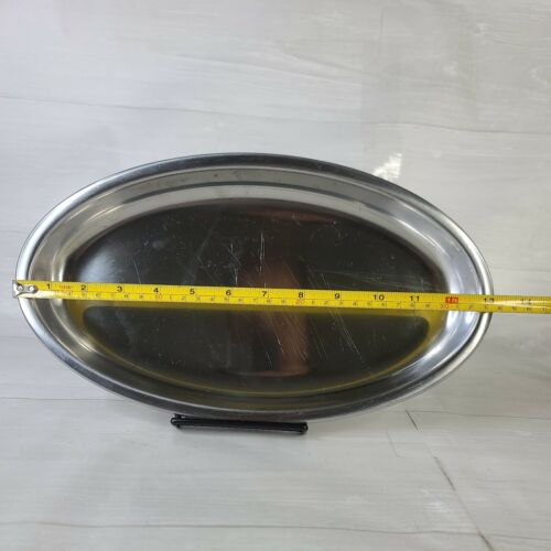 Gense 18 Sweden Stainless Plate Tray Platters 13-1/2” x 7-1/5" - Picture 2 of 5