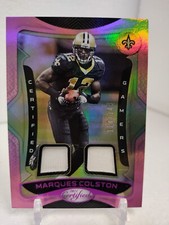 MARQUES COLSTON #/149 Pink Mirror PATCH 2021 Panini Certified Gamers NOLA Saints