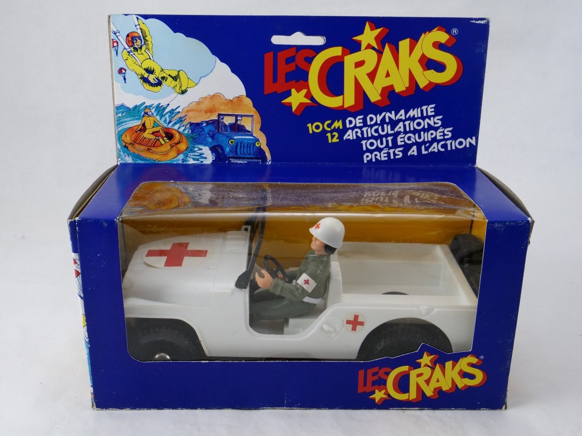 Les Craks - Céji Arbois - Figurine 10cm - Jeep Ambulance (Ref Les Craks - Céji Arbois - Figurine 10cm - Jeep Ambulance (Ref