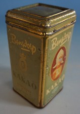 Antik Blechdose Dose Werbung Bensdorp Kakao Cacao Kleve um 1910/20  (F23-1246)