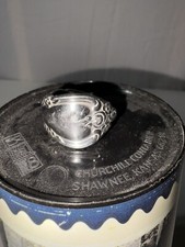 Oneida Silver Plate Spoon Ring Sz 8