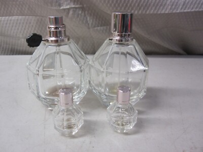 Lot of 4 Viktor Rolf Flowerbomb Nectar Eau De Parfum Intense Empty Parfum