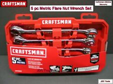 NEW CRAFTSMAN 10 pc Full Polish SAE and MM Flare Nut Wrench Set 9-18MM 1/4-7/8" 
