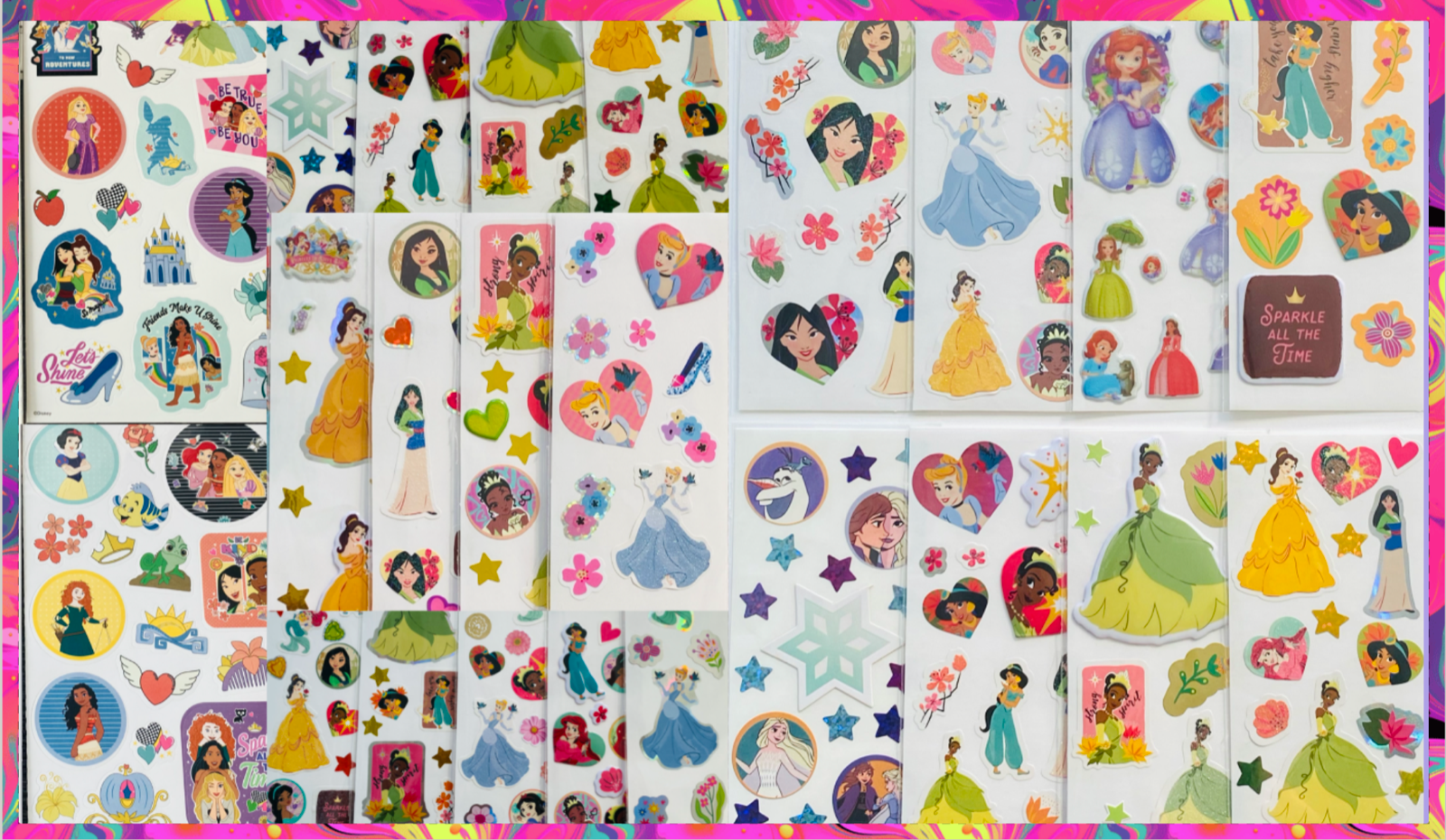 WHOLESALE Disney Princess Sticker Lot | 200+ STICKERS