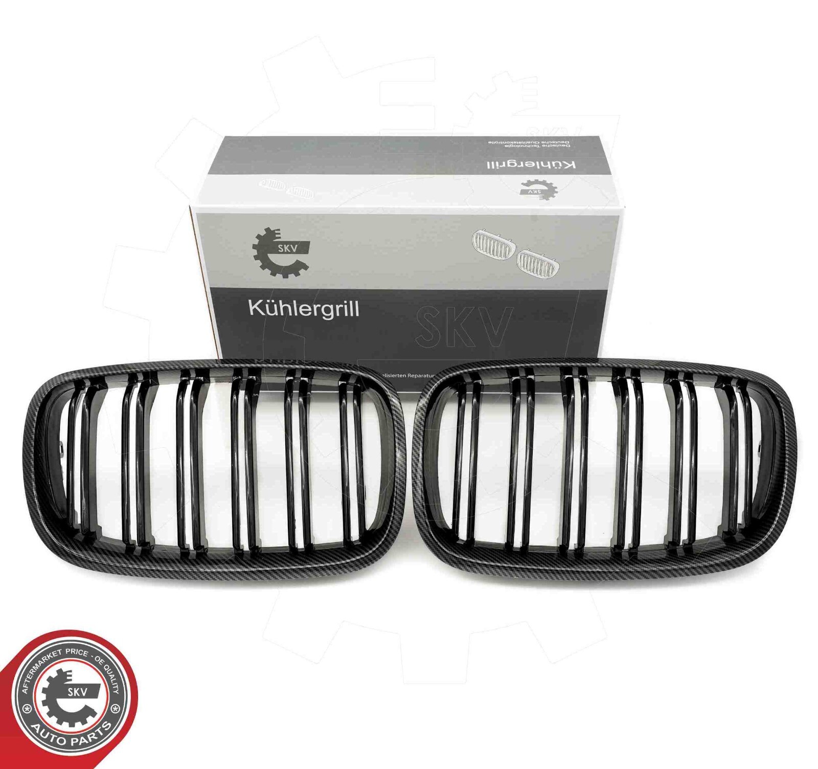 Grille avant pour BMW X5 E70 calandre double ligne noire en ABS pour modèles 2006 à 2013