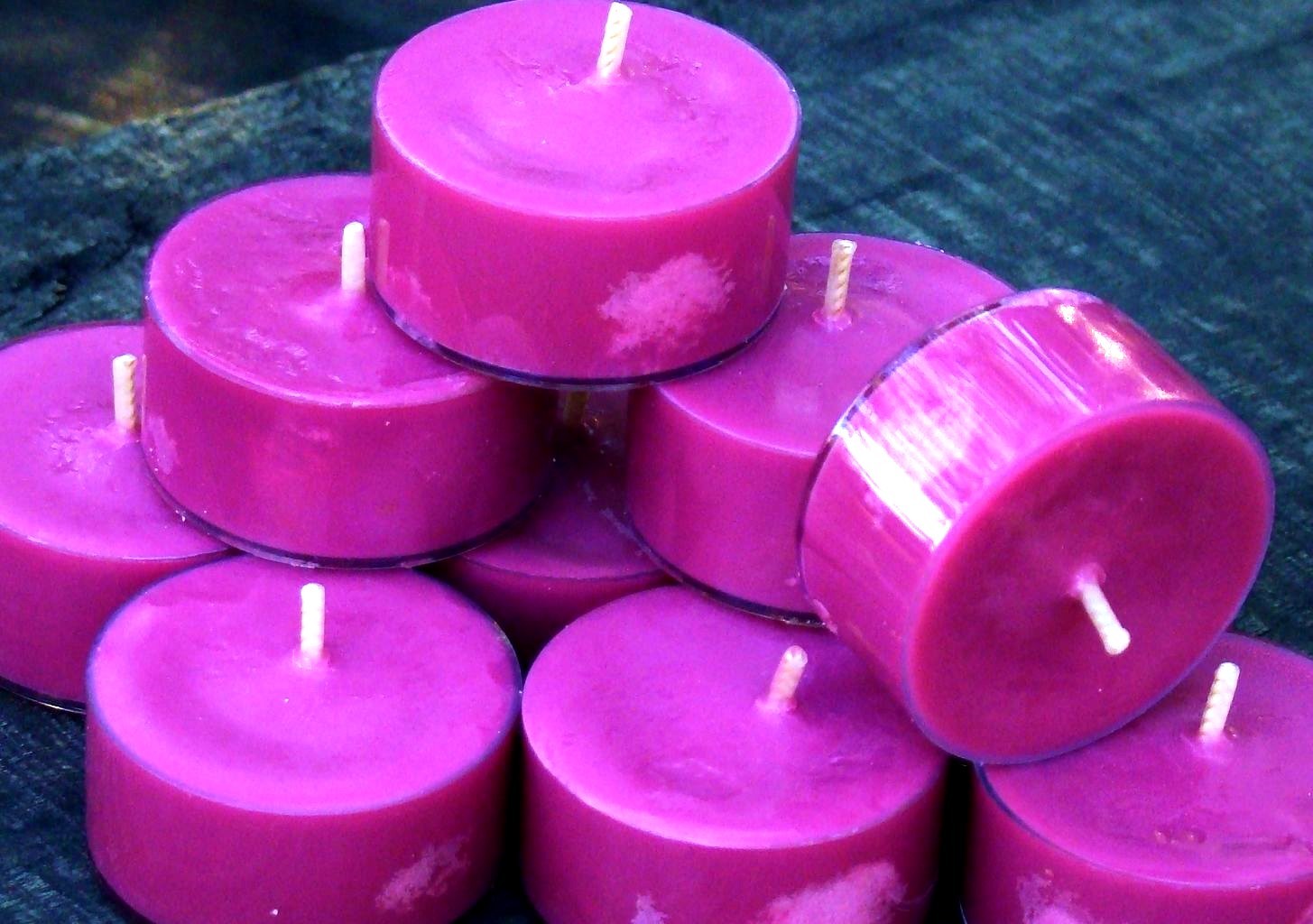 10pk 120hr/pk FRANKINCENSE, MYRRH & ORANGE RIND Scented SOY TEA LIGHT