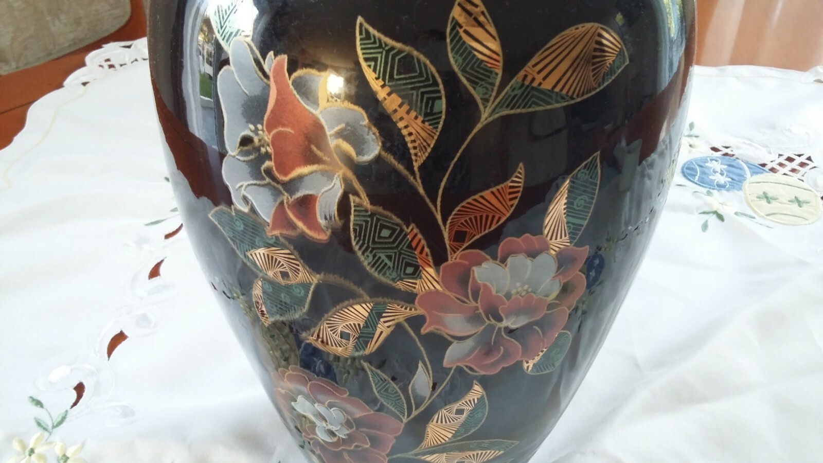 Vase mit Blimen Motiv Decor Exclusiv Selection Qualite Made in Italy eBay