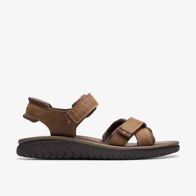 Sandali In Pelle Beeswax Clarks Wesley Da Uomo