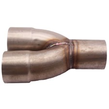 2-1 Stainless Steel Merge Y Collector 2.5 Inlet Id 2.5 Outlet Od 2-1 Stainless Steel Merge Y Collector 2.5 Inlet Id 2.5 Outlet Od