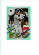 2021 Topps Chrome NPB Takahiro Okada T-Okada #208 Nippon Pro Aqua Refractor /199