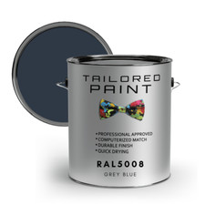 RAL5008 GREY BLUE SATIN uPVC Window & Door 1K Paint Brush or Spray On