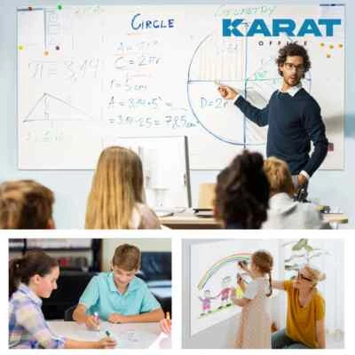 Whiteboard Folie Tafelfolie inkl. Marker, Magnete & Schwamm - selbstklebend