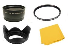 58mm Wide Angle Lens, UV Filter, Lens Hood for Canon EOS T100 T8i, T7i, T6i, SL3