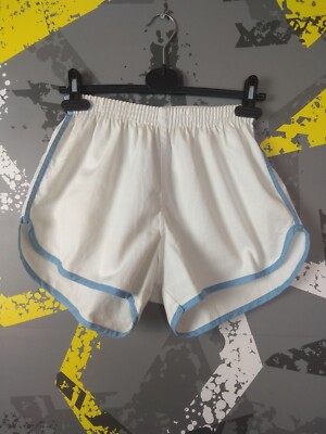 Soffe Athletic Vintage Football Shorts White Blue Mens Size M ig93