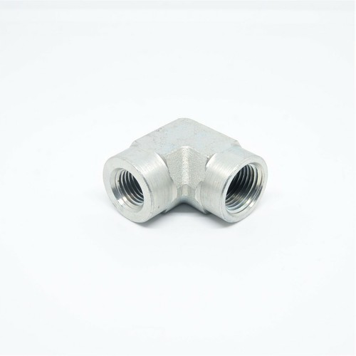 3/8 - 1/4 Female Npt Fpt Steel Reducer Elbow Fitting Fuel, Air, Water, Oil, Gas - Picture 4 of 6