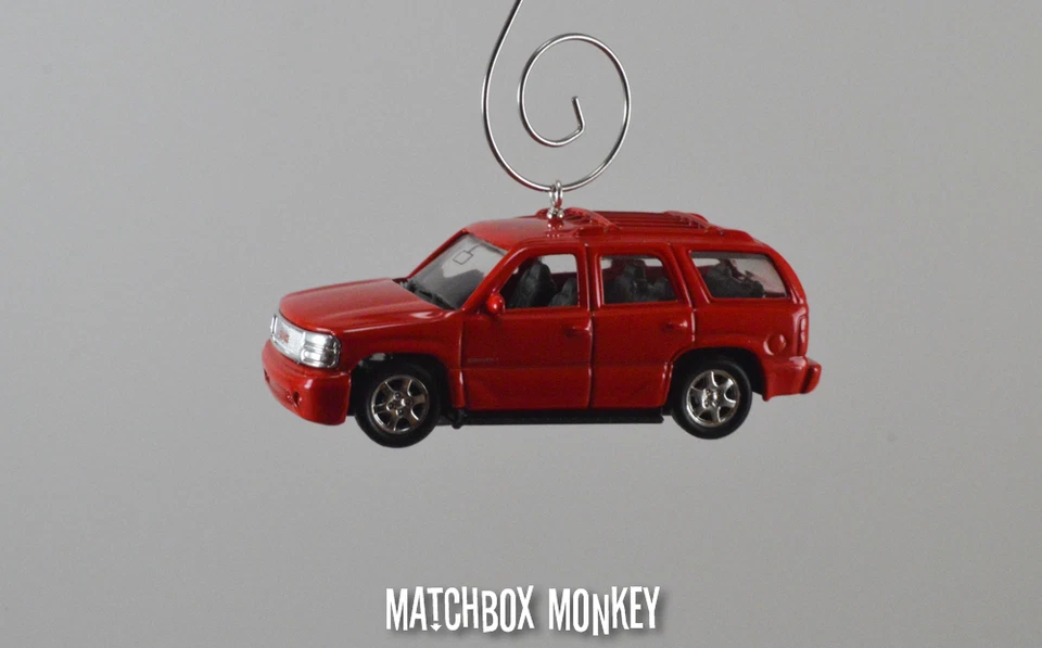 GMC Yukon Denali Custom Christmas Ornament 1/64th Truck SUV Red 2001, 2002, 2003 - Image 4 of 4