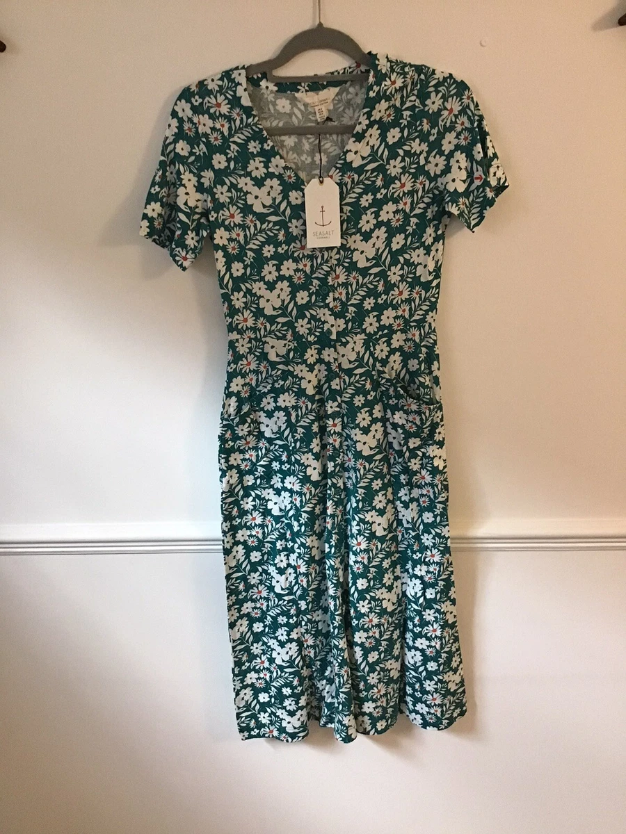 Women s Seasalt Lily Loch Dress River Floral Valley Size 8