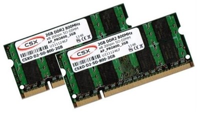 2x 2GB 4GB Speicher Ram DDR2 667 Mhz Acer Notebook Extensa 5630 5630EZ 5630Z
