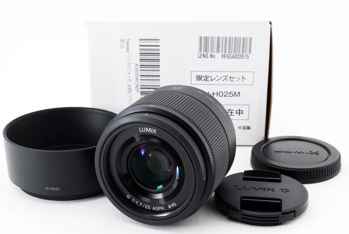 Panasonic LUMIX G 25mm f/1.7 ASPH H-H025 [Near Mint] w/Box from Japan #77