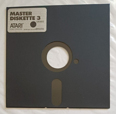 1983 Atari Disk Operating System DX 5052 Master Diskette 3 in Envelope-Free Ship