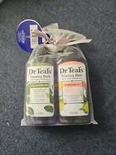 Dr Teals Foaming 2 Piece Bath Set Pink Himalayan  Eucalyptus  Spearmint
