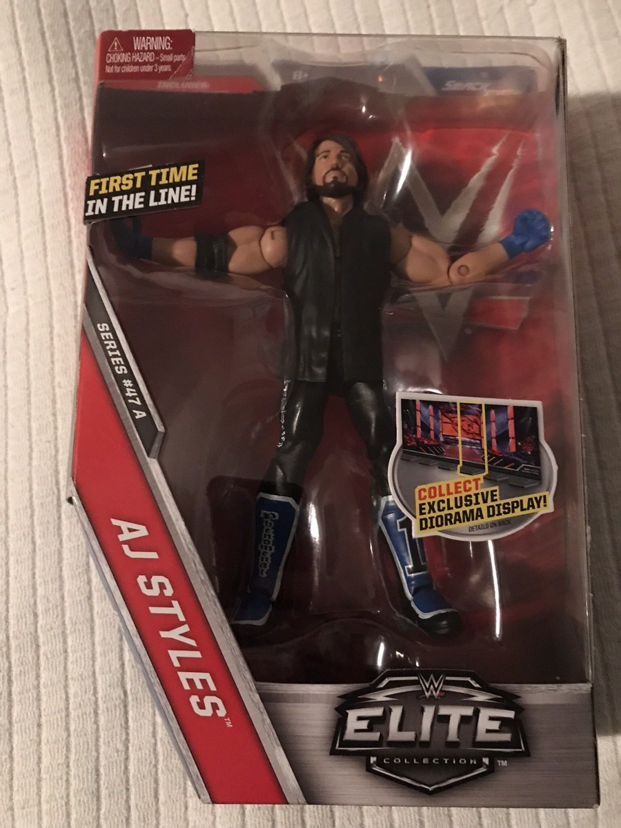 WWE ELITE - AJ STYLES - MISB NEW MATTEL First Time In The Line | eBay
