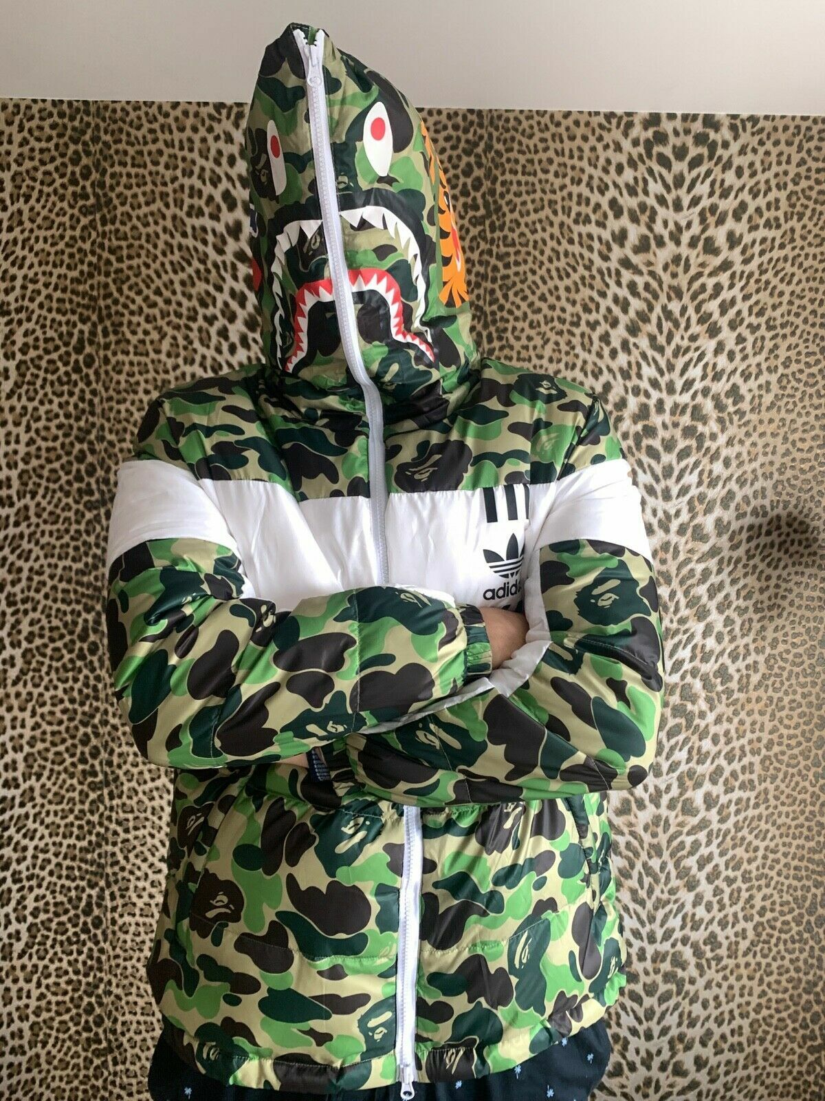 estoy enfermo Búho persecucion Adidas Originals Bape Down Coat Jacket Camouflage Camo Puffer Winter Brand  New | eBay