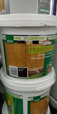 Fenceguard Einschichtlack | Gartenhaus & Zaunfarbe | Kastanienbraun | 5L | schnelle Lieferung