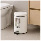 Pedal Bin 3 Litre Waste Bin with Matt Outside Bin Waste Bin with De
