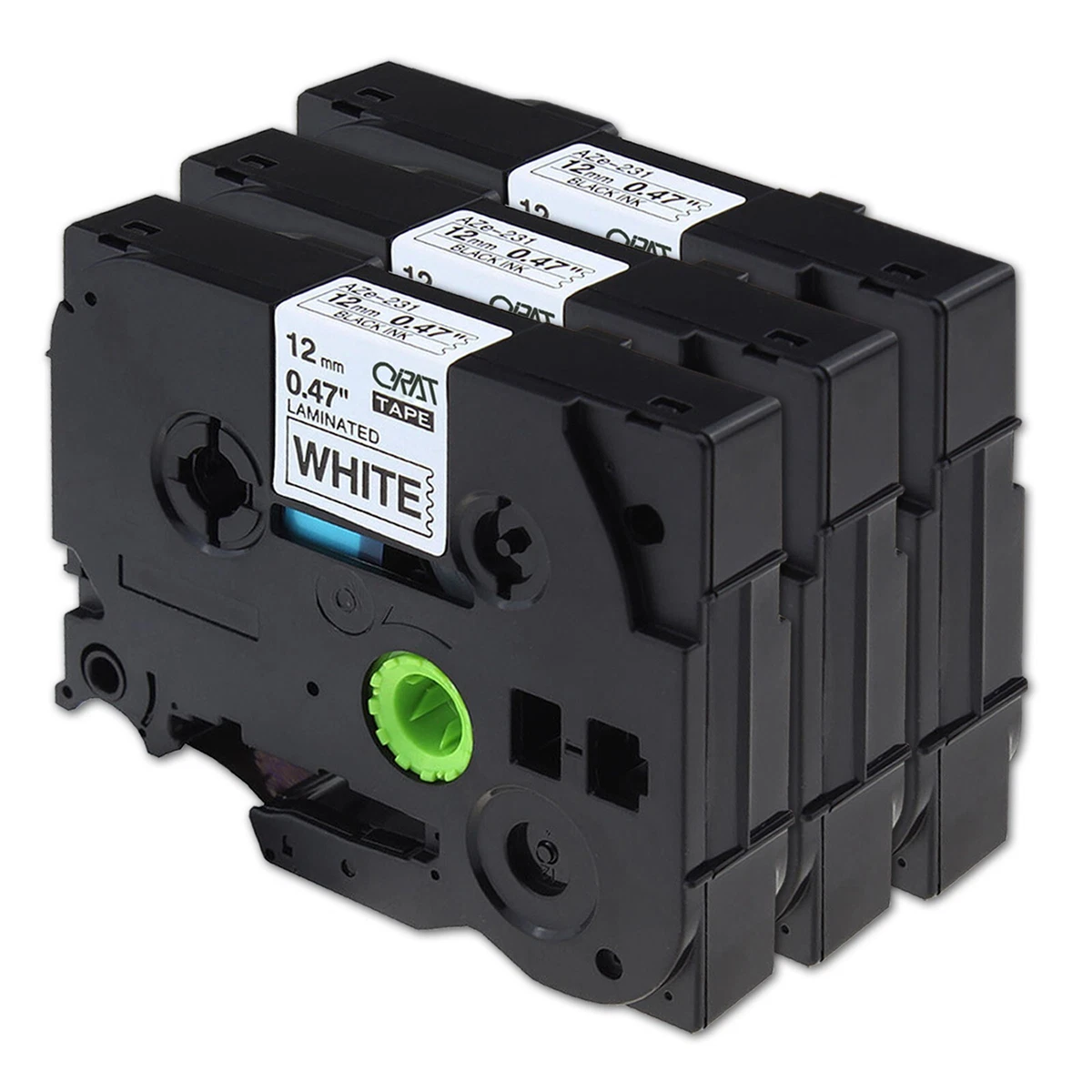 3x Schriftband TZe-231 12mm Kompatibel für Brother P-Touch PT  