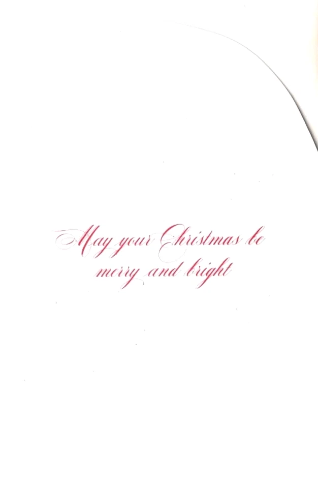 Merry Christmas Snowman Couple Die Cut Punch Studio Greeting Cards  - Set of 6 - Image 2 of 3