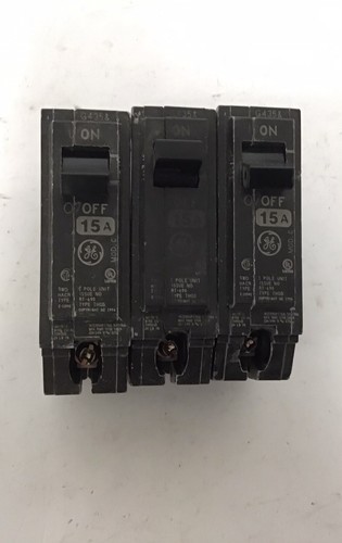 GE THQP115 1-Pole 15 Amp Circuit Breaker - General Electric THQP115 TQP115