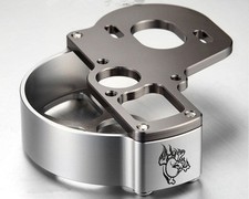 Set piastre di protezione motore lavorate in lega CNC per auto RC ASSIALE SCX10 #1167