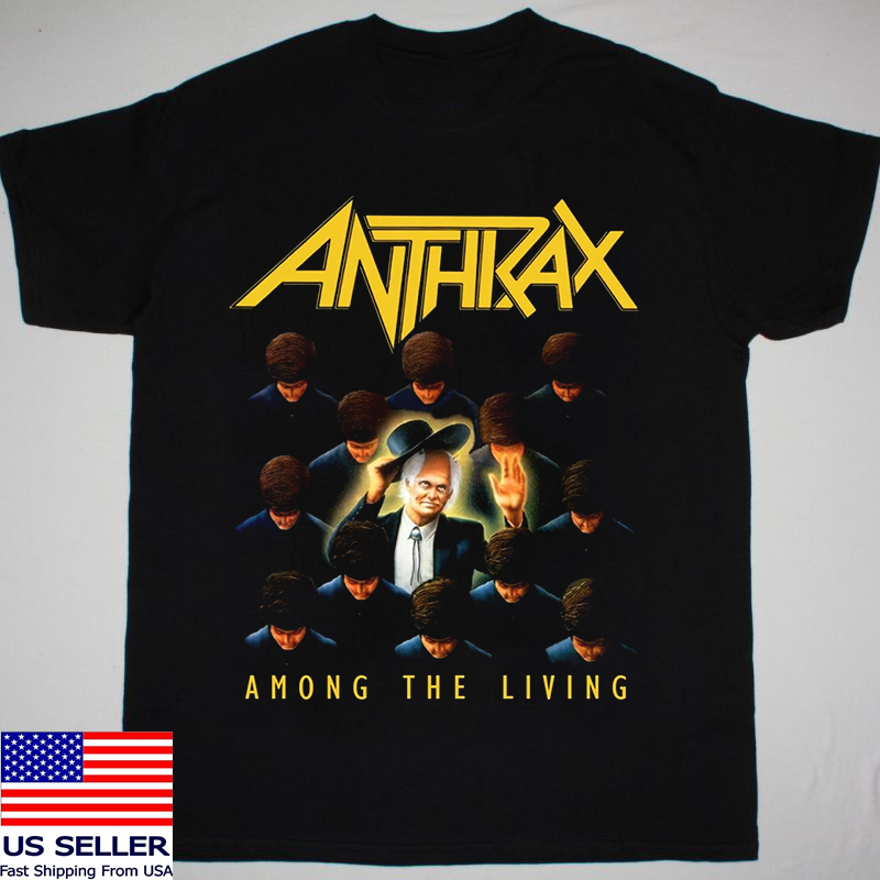 ANTHRAX AMONG THE LIVING Short Sleeve T Shirt Full Size S