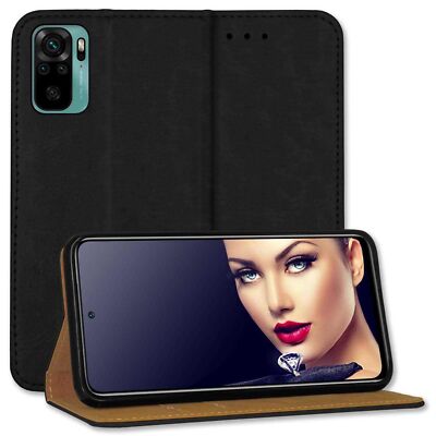 Bookstyle Hülle für Xiaomi Redmi Note 10 4G, Redmi Note 10S (6.43'') - schwarz