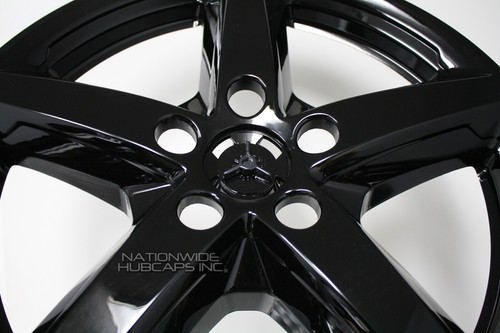 4 BLACK 2016-2019 Ford Explorer 18" Alloy Wheel Skins Full Rim Covers Hub Caps - Picture 6 of 10