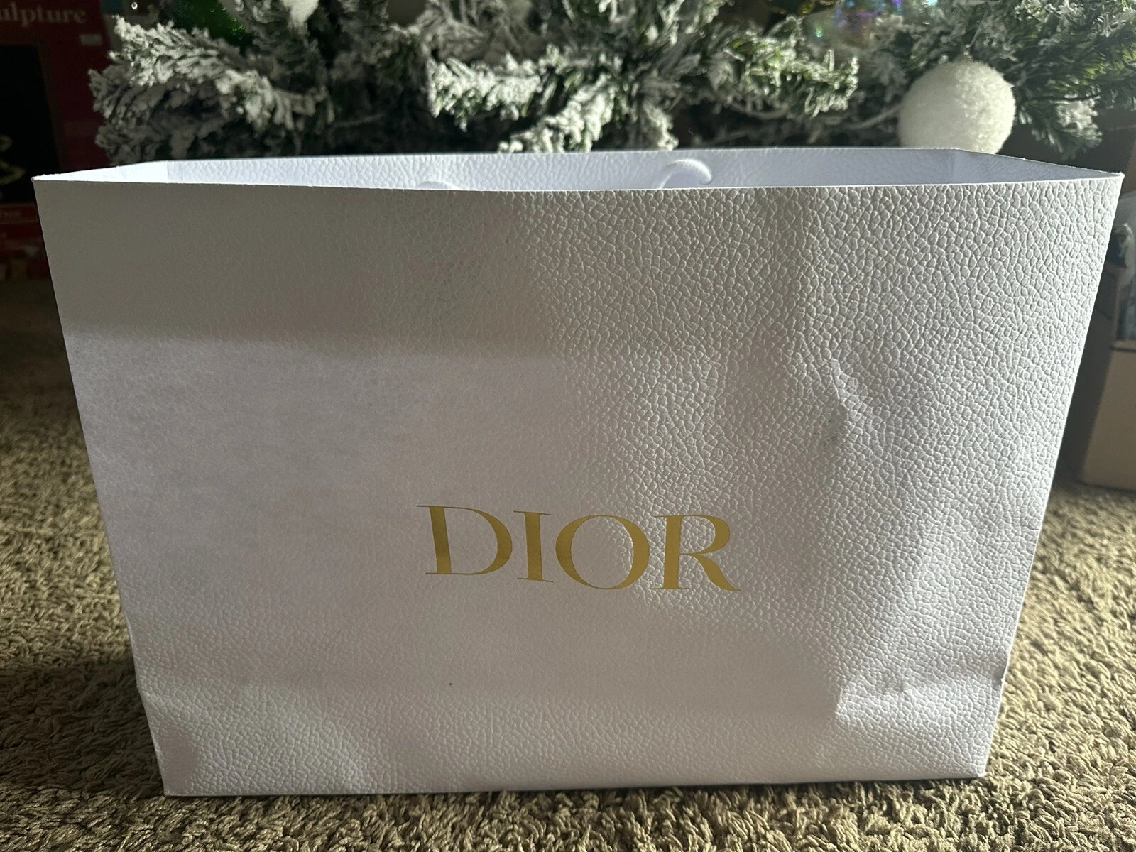 Authentique sac cadeau Dior XL texture galet *quelques marques