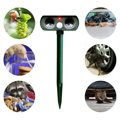 Garden Deterrent Repeller Animal Bird Cat Scarer Pest Fox Dog Solar Ultrasonic