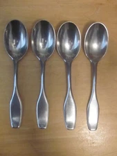 four spoons "Fairwind"  by Dansk Germany 4 Ducks Stainless Steel 7"