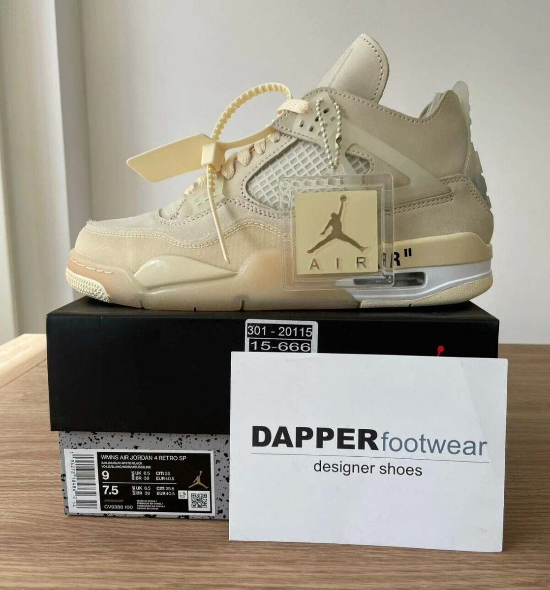 Jordan Off-White x Air Jordan 4 SP Sail W CV9388-100