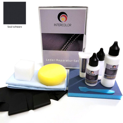 Car Audi ''Soul Black'' Leather Paint and Leather Repair Kit for Leather, Faux Leather