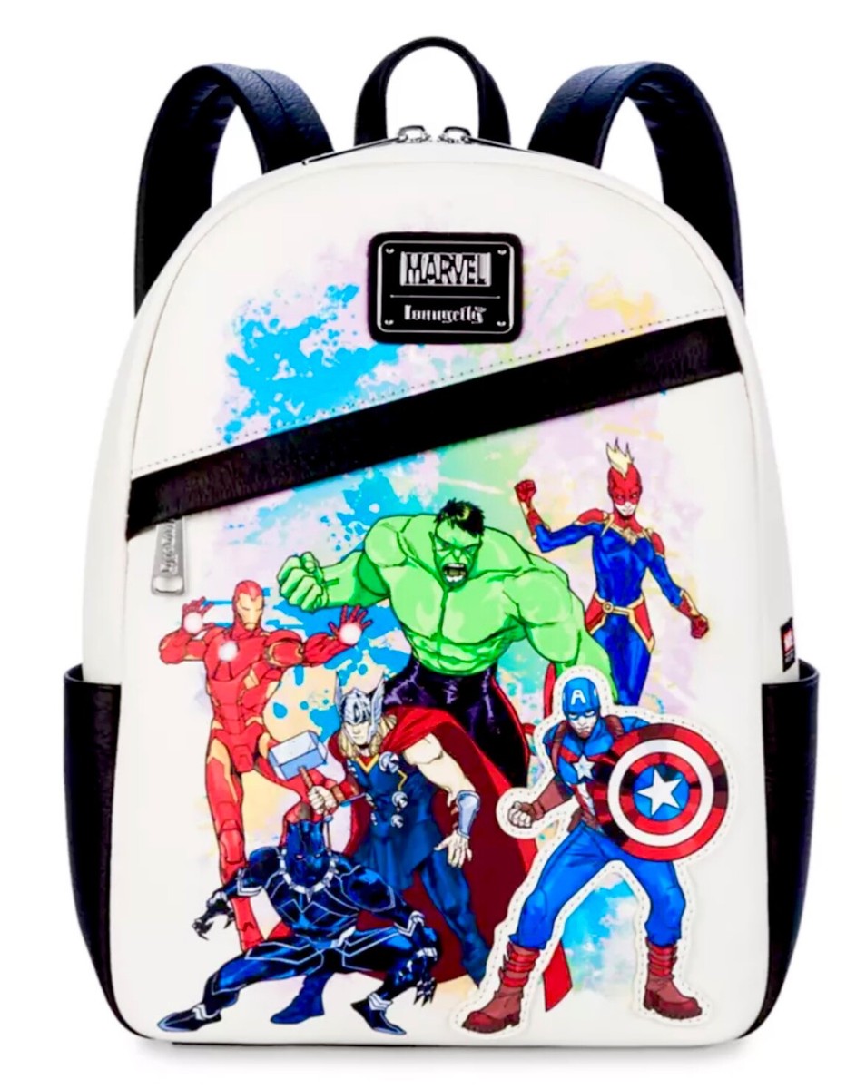 2024 DISNEY LOUNGEFLY MARVEL ARTIST SERIES AVENGERS MINI BACKPACK
