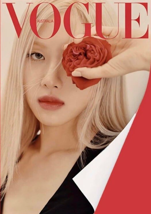 BLACKPINK Rose ロゼ ーRー 直筆サイン色紙 Vogue ロゼ表紙 BLACKPINK