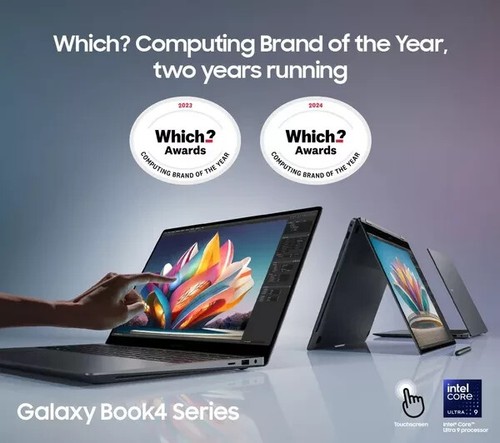 SAMSUNG Galaxy Book4 15.6" Laptop-Grey, i7-1355U, I6GB RAM, 512 GB SSD, Grey - Picture 2 of 7